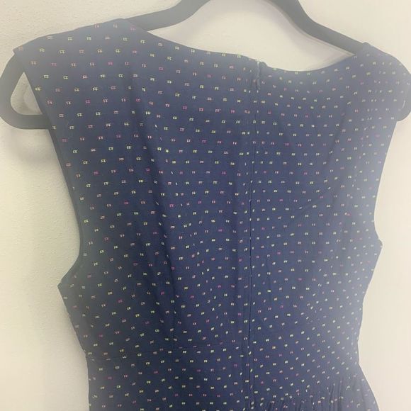 NEW ModCloth Size 6 Fit and Flare with Pockets Navy MIDI Dress. (1m1) - Picture 10 of 14